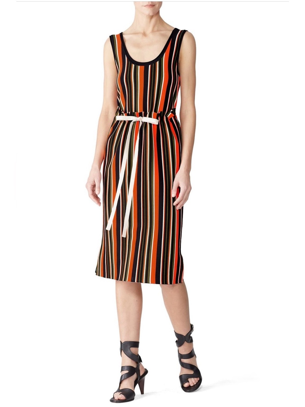 Proenza Schouler~Striped Sleeveless Knit Midi Tank Dress~Size Small~$1,490~